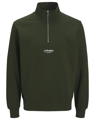 Jack & Jones - JJESoho Sweat Quarter Zip - Duffel Bag